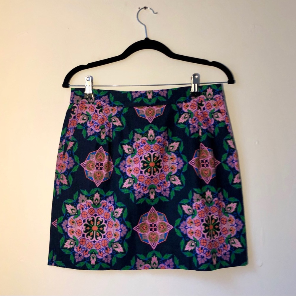 JCrew Paisley floral mini skirt - Picture 1 of 5